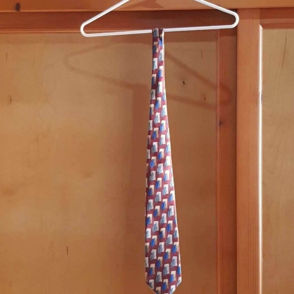 Colours by Alaxander Julian men's 100% silk tie.